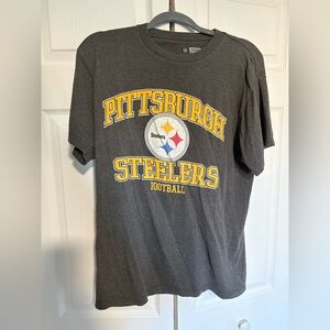 Team Apparel Pittsburgh Steelers Charcoal Tee